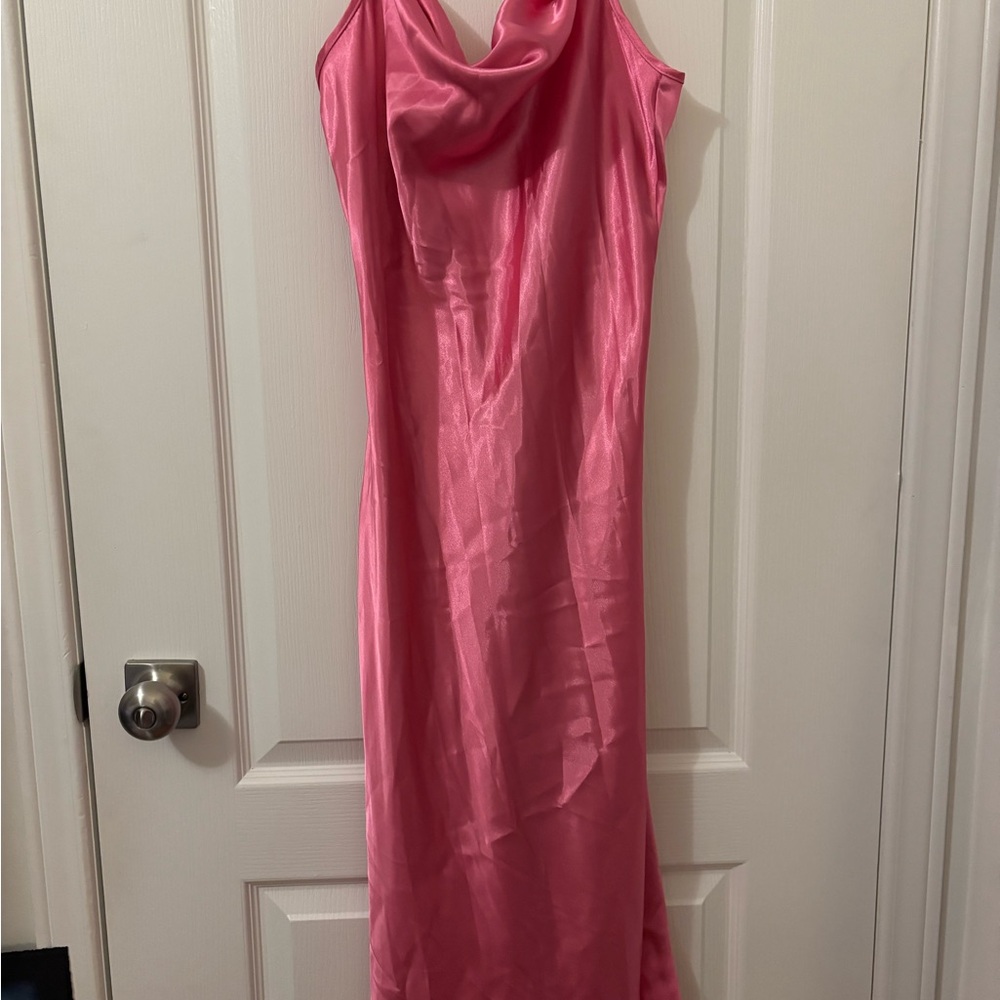BEBE Elegant Pink Sleeveless Dress